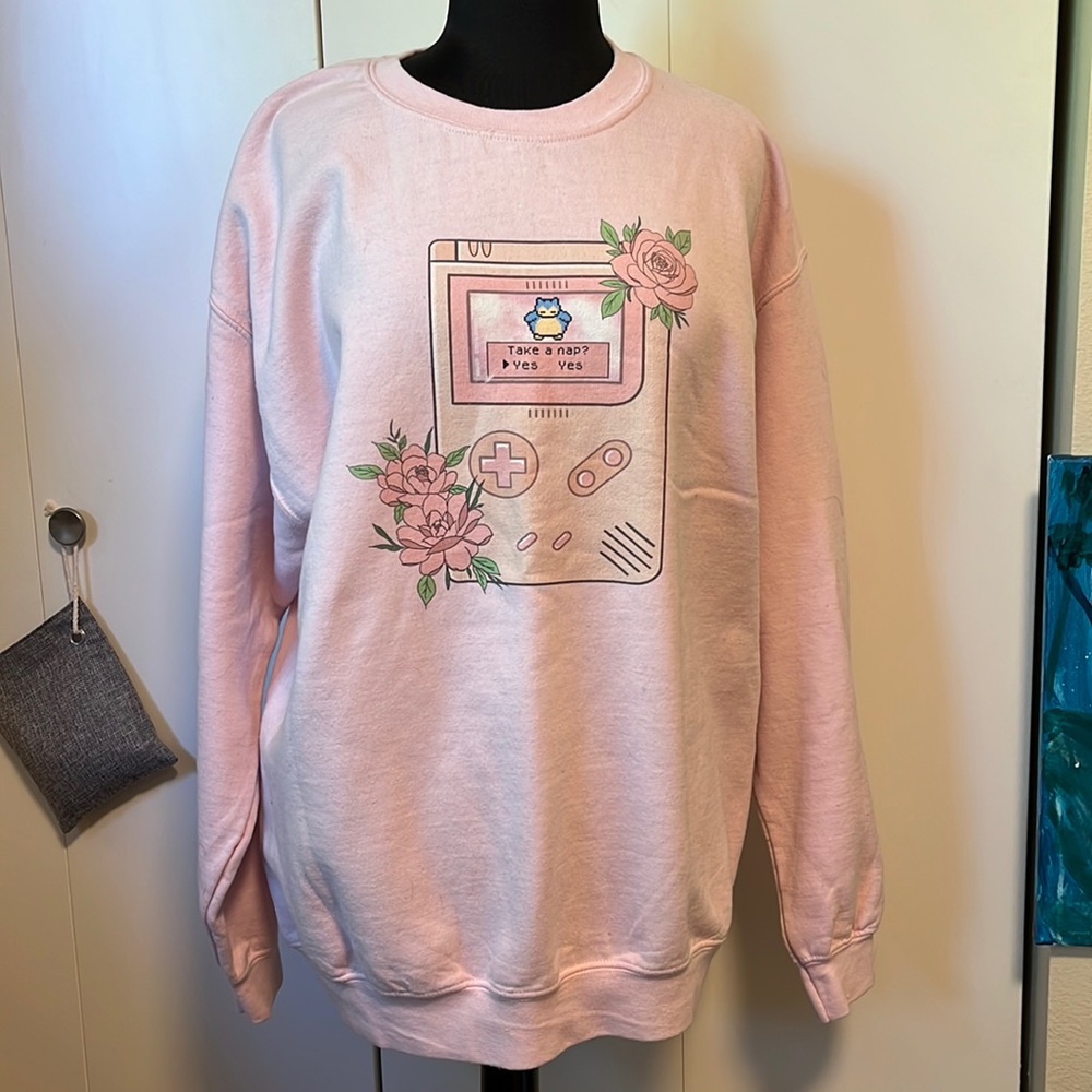 Pink Snorlax Pokémon Pokédex Sweater